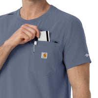 Carhartt Cross-Flex Men's Crew Neck Scrub Top - Approaching Storm