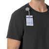Force Cross-Flex Men's Crew Neck Scrub Top Black side detail 1