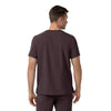Carhartt Force Cross-Flex Men's Crew Neck Scrub Top - Dark Sepia back