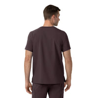Carhartt Force Cross-Flex Men's Crew Neck Scrub Top - Dark Sepia back
