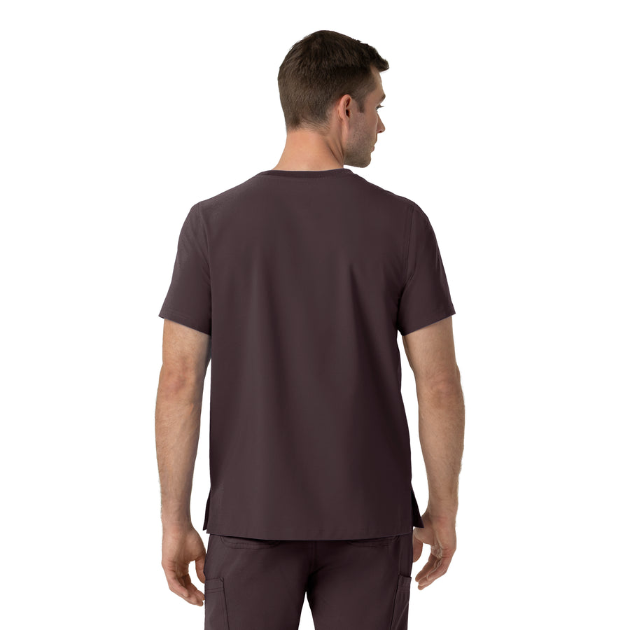 Carhartt Force Cross-Flex Men's Crew Neck Scrub Top - Dark Sepia back