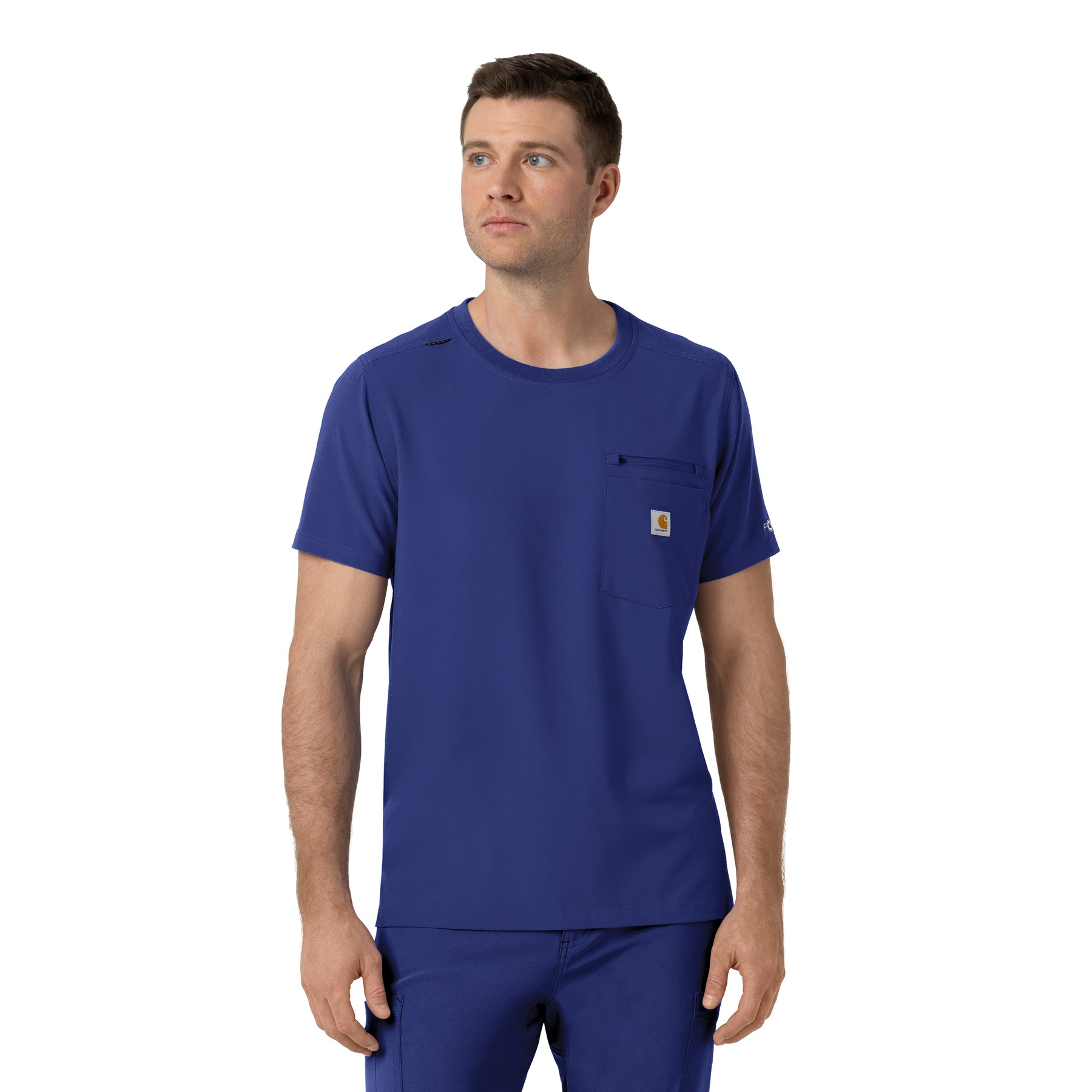 Force Cross-Flex Men's Crew Neck Scrub Top Galaxy Blue