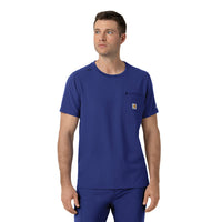 Force Cross-Flex Men's Crew Neck Scrub Top Galaxy Blue