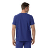 Force Cross-Flex Men's Crew Neck Scrub Top Galaxy Blue back view