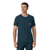 Force Cross-Flex Men's Crew Neck Scrub Top Navy