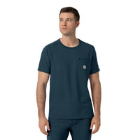 Force Cross-Flex Men's Crew Neck Scrub Top Navy