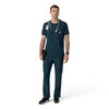 Force Cross-Flex Men's Crew Neck Scrub Top Navy full scrub set