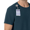 Force Cross-Flex Men's Crew Neck Scrub Top Navy side detail 1