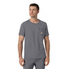 Force Cross-Flex Men's Crew Neck Scrub Top Pewter