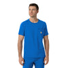 Force Cross-Flex Men's Crew Neck Scrub Top Royal