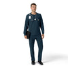 Force Cross-Flex Men's Crew Neck Long Sleeve Scrub Top Navy full scrub set