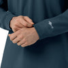Force Cross-Flex Men's Crew Neck Long Sleeve Scrub Top Navy front detail