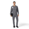 Force Cross-Flex Men's Crew Neck Long Sleeve Scrub Top Pewter full scrub set