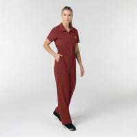 Force Cross-Flex Women’s Force Cross-Flex Short Sleeve Scrub Coverall Amber Terrain side view