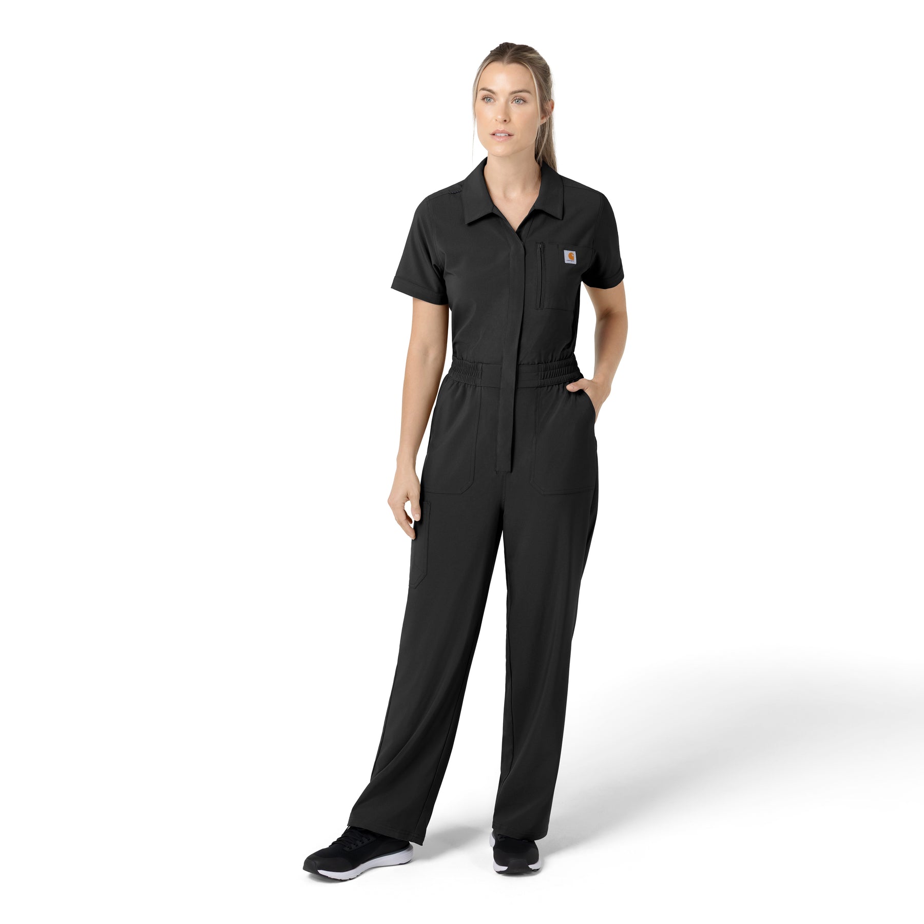 Force Cross-Flex Women’s Force Cross-Flex Short Sleeve Scrub Coverall Black