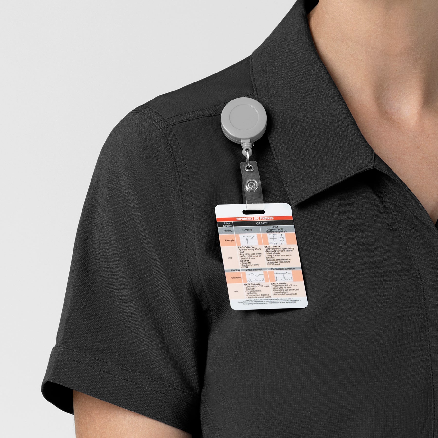 Force Cross-Flex Women’s Force Cross-Flex Short Sleeve Scrub Coverall Black side detail 1