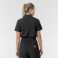 Carhartt Women’s Force Cross-Flex Short Sleeve Scrub Coverall - Black