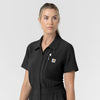 Carhartt Women’s Force Cross-Flex Short Sleeve Scrub Coverall - Black