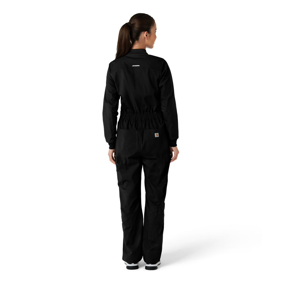 Rugged Flex RSCU Women's Ripstop Coverall Black back view