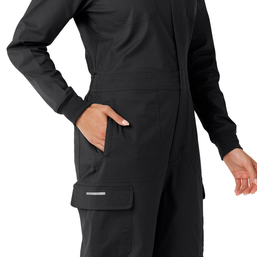 Rugged Flex RSCU Women's Ripstop Coverall Pewter back detail