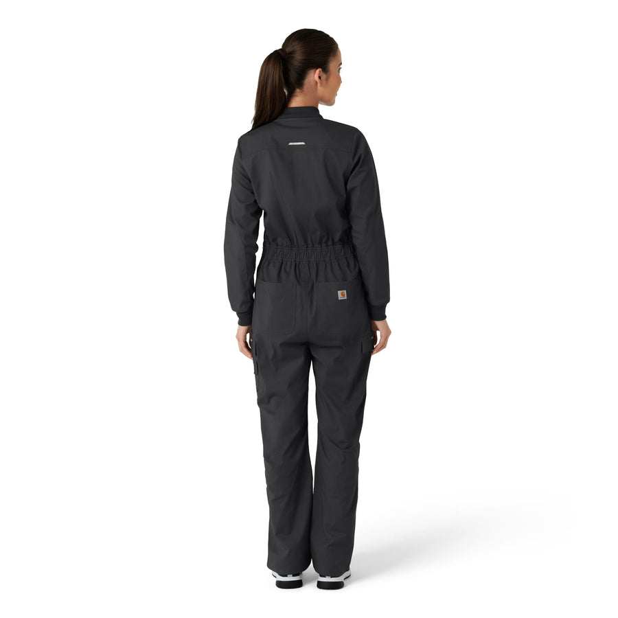 Rugged Flex RSCU Women's Ripstop Coverall Pewter back view
