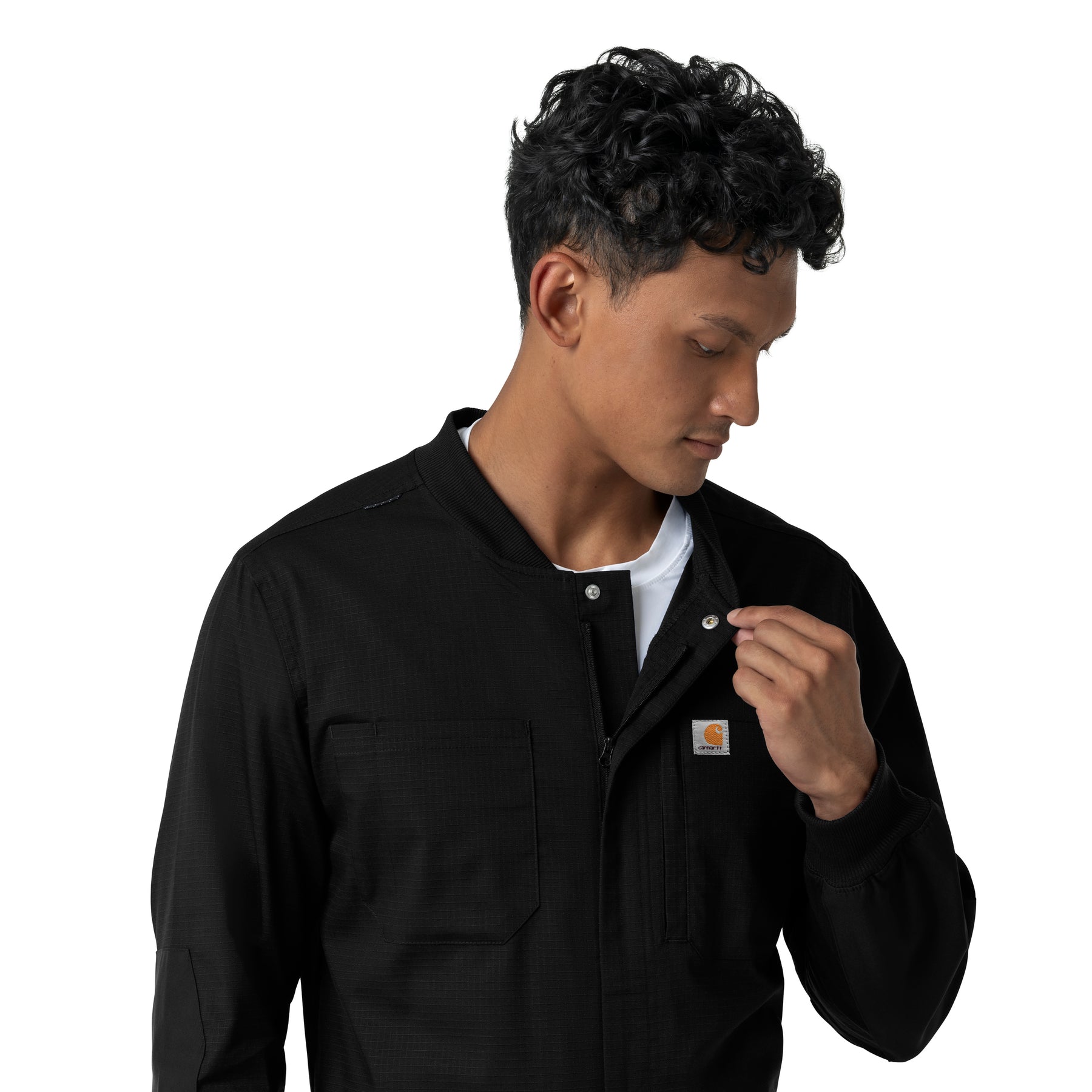 Rugged Flex RSCU Men's Ripstop Coverall Black side detail 1