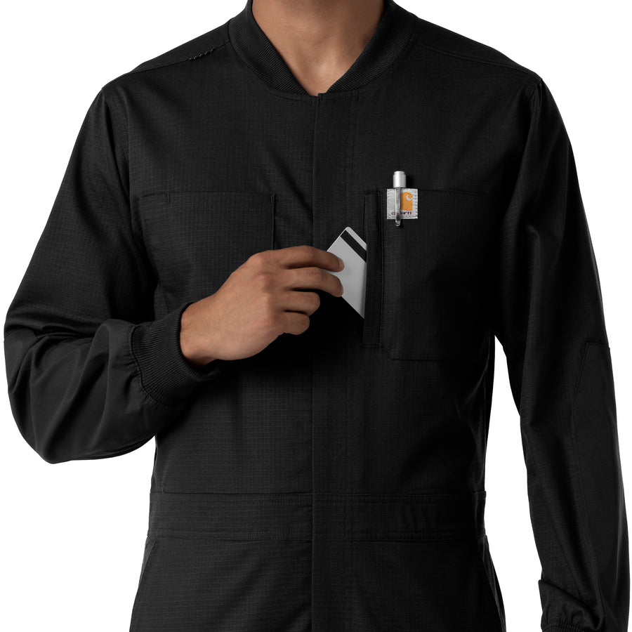 Rugged Flex RSCU Men's Ripstop Coverall Black back detail