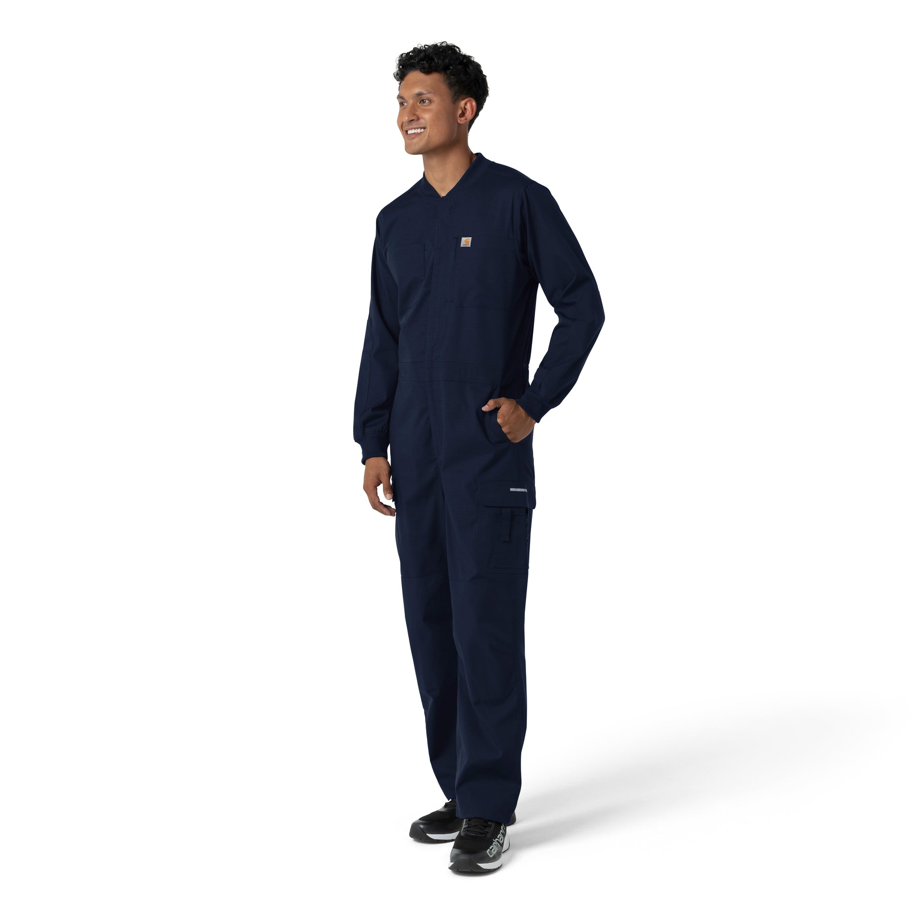 Rugged Flex RSCU Men's Ripstop Coverall Dark Navy side view