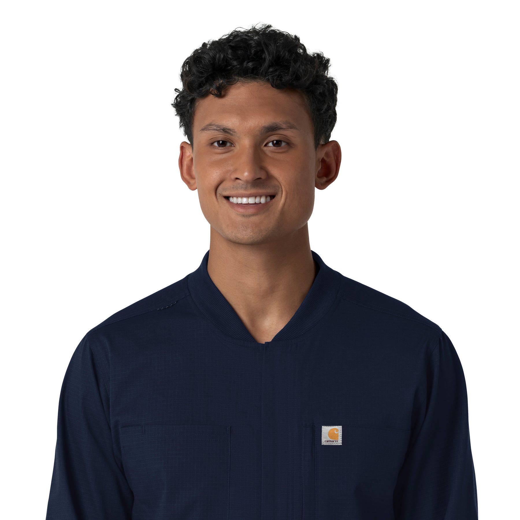 Rugged Flex RSCU Men's Ripstop Coverall Dark Navy front detail