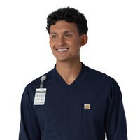 Rugged Flex RSCU Men's Ripstop Coverall Dark Navy side detail 2