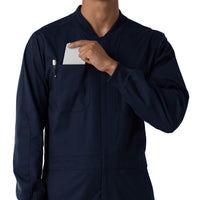 Rugged Flex RSCU Men's Ripstop Coverall Dark Navy hemline detail