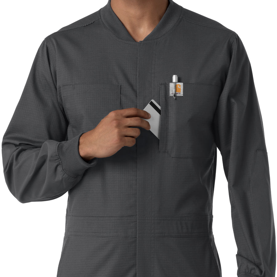 Rugged Flex RSCU Men's Ripstop Coverall Pewter back detail