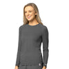 Force Sub-Scrubs Women's Performance Long Sleeve Tee Pewter