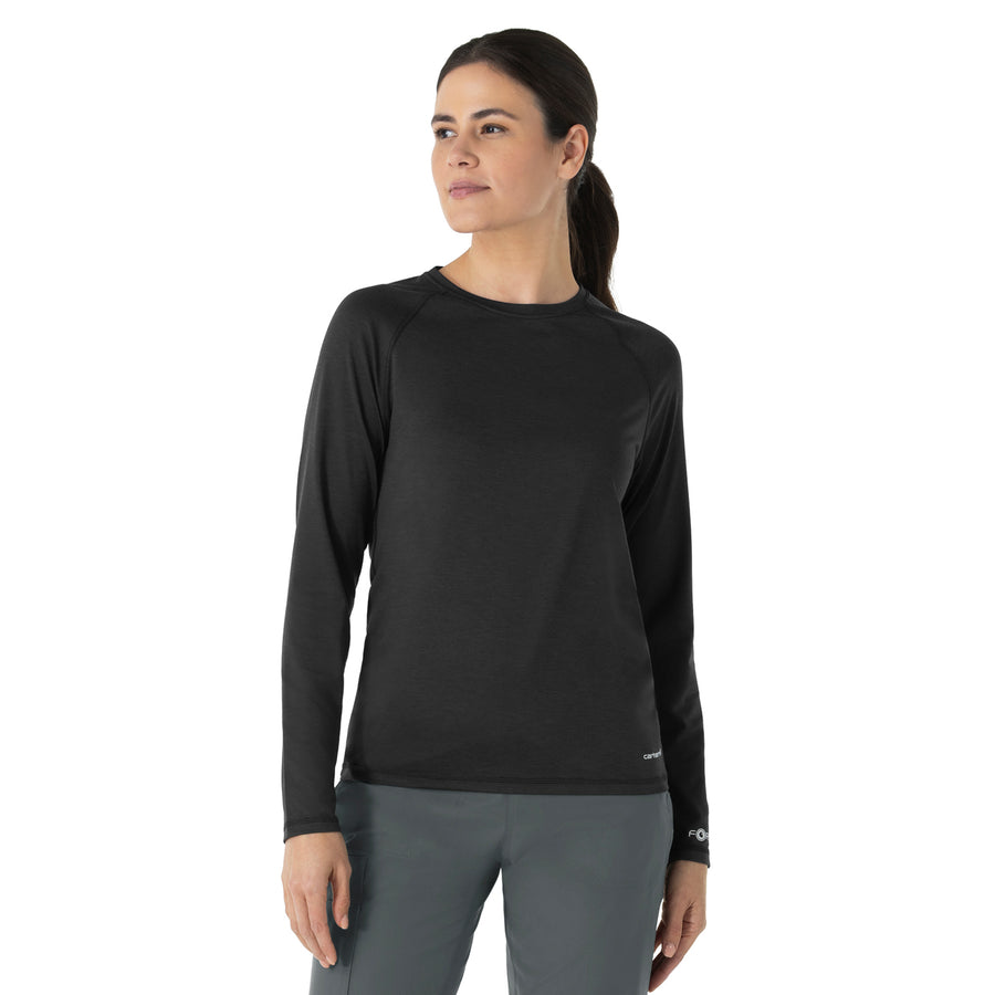 Layers Women's Performance Long Sleeve Tee Black Heather