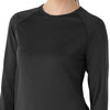 Layers Women's Performance Long Sleeve Tee Black Heather front detail