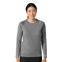 Force Sub-Scrubs Women's Performance Long Sleeve Tee Grey Heather