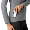 Force Sub-Scrubs Women's Performance Long Sleeve Tee Grey Heather side detail 1