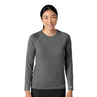 Carhartt Force Sub-Scrubs Women's Long Sleeve Tee - Pewter Heather