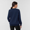 Carhartt Women's Crew Neck Fleece Scrub Sweatshirt - Navy Back