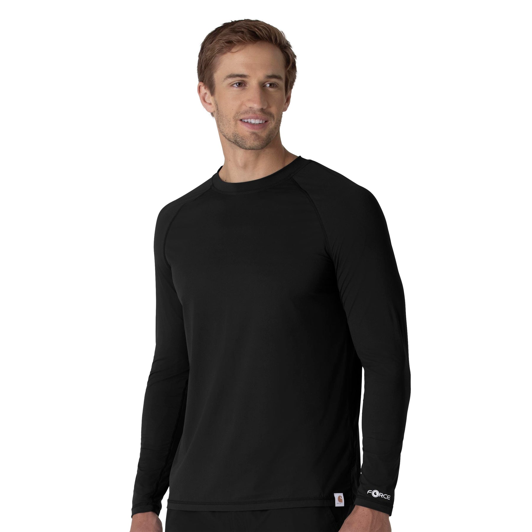 Force Sub-Scrubs Men's Performance Long Sleeve Tee Black