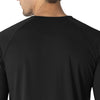 Force Sub-Scrubs Men's Performance Long Sleeve Tee Black side detail 1