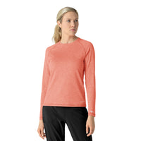 Carhartt Women's Performance Long Sleeve Tee - Dusty Cedar Heather