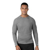 Force Sub-Scrubs Men's Performance Long Sleeve Tee Grey Heather