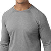 Force Sub-Scrubs Men's Performance Long Sleeve Tee Grey Heather side detail 1