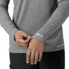 Force Sub-Scrubs Men's Performance Long Sleeve Tee Grey Heather side detail 2