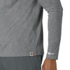 Force Sub-Scrubs Men's Performance Long Sleeve Tee Grey Heather back detail