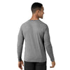 Force Sub-Scrubs Men's Performance Long Sleeve Tee Grey Heather back view