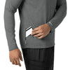 Force Sub-Scrubs Men's Performance Long Sleeve Tee Pewter Heather front detail