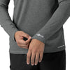 Force Sub-Scrubs Men's Performance Long Sleeve Tee Pewter Heather side detail 2