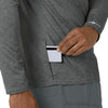 Force Sub-Scrubs Men's Performance Long Sleeve Tee Pewter Heather hemline detail